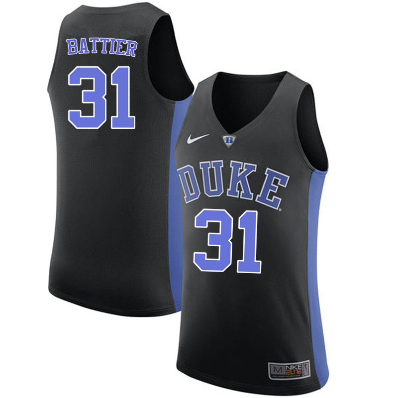 Men #31 Shane Battier Duke Blue Devils College Basketball Jerseys-Black - Click Image to Close